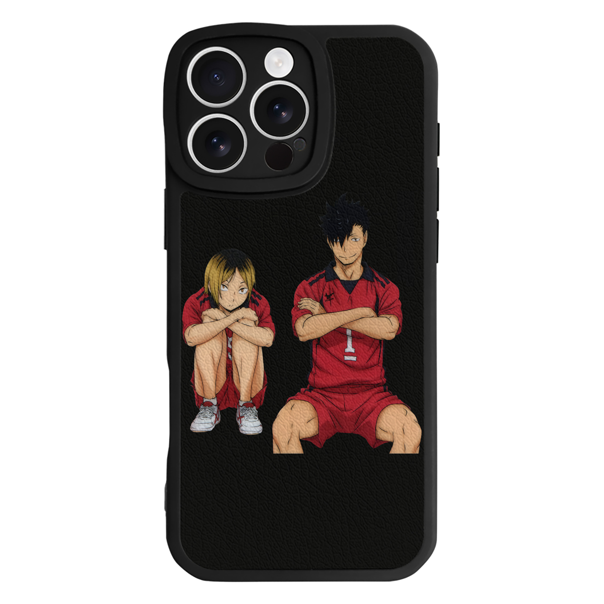 （画像用） ハイキュー!! Haikyu!! 【iPhone 16シリーズ対応】シリコンスマホケース（レザー調） 材質：シリコン